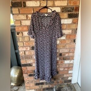 Tyler Boe Isabella Silk Ruffled Dress